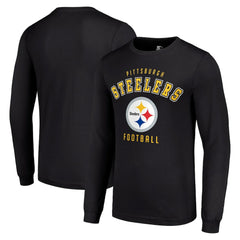 Pittsburgh Steelers Starter Long Sleeve T-Shirt Black