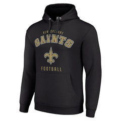 New Orleans Saints Starter Unisex Logo Pullover Hoodie Black