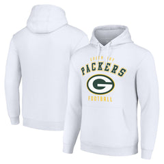 Green Bay Packers Starter Unisex Logo Pullover Hoodie White