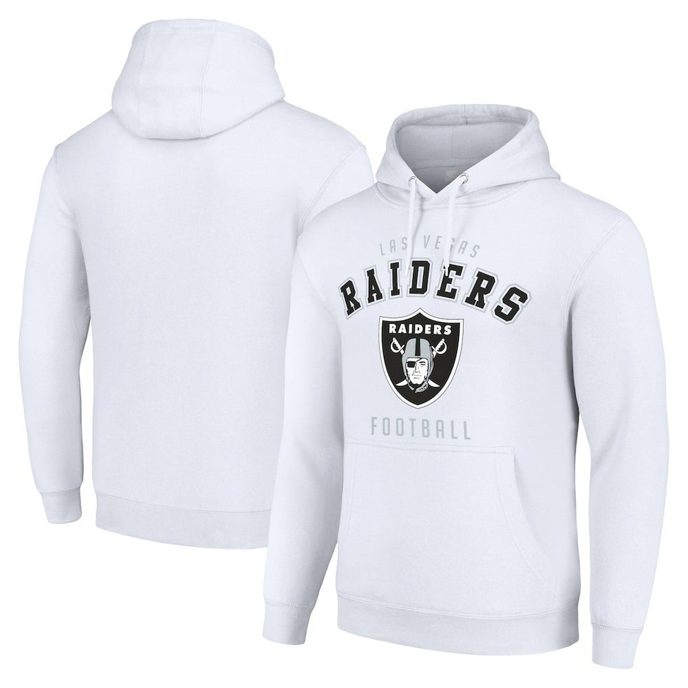 Las Vegas Raiders Starter Unisex Logo Pullover Hoodie White