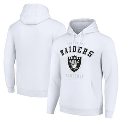 Las Vegas Raiders Starter Unisex Logo Pullover Hoodie White