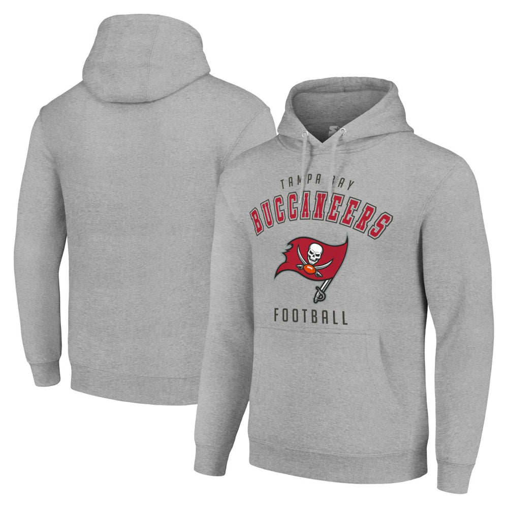 Tampa Bay Buccaneers Starter Unisex Logo Pullover Hoodie Heather Gray
