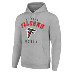 Atlanta Falcons Starter Unisex Logo Pullover Hoodie Heather Gray