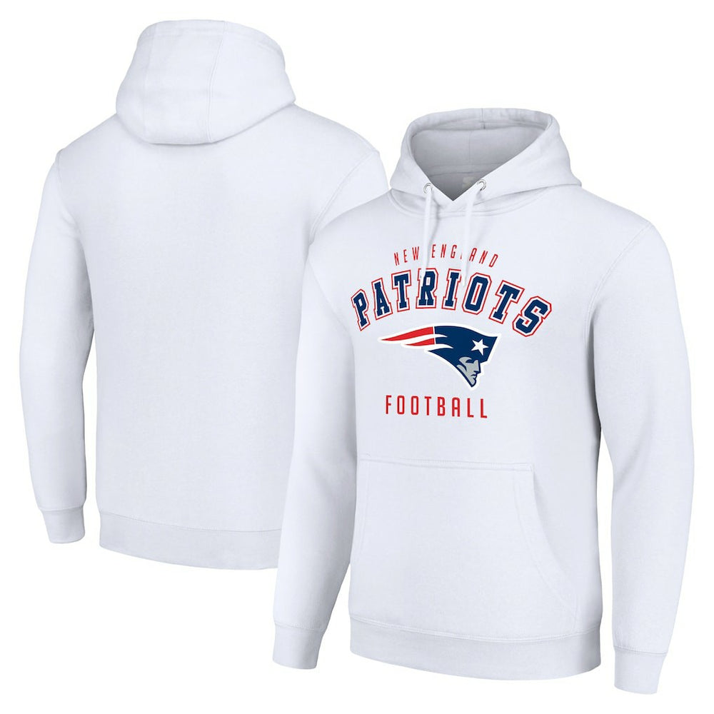 New England Patriots Starter Unisex Logo Pullover Hoodie White