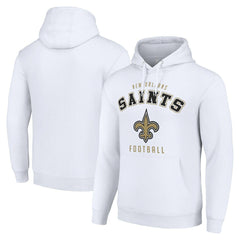 New Orleans Saints Starter Unisex Logo Pullover Hoodie White