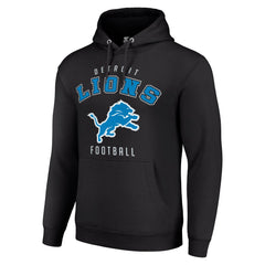 Detroit Lions Starter Unisex Logo Pullover Hoodie Black