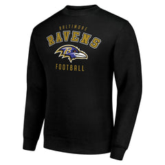 Baltimore Ravens Starter Team Logo Pullover Sweatshirt Black