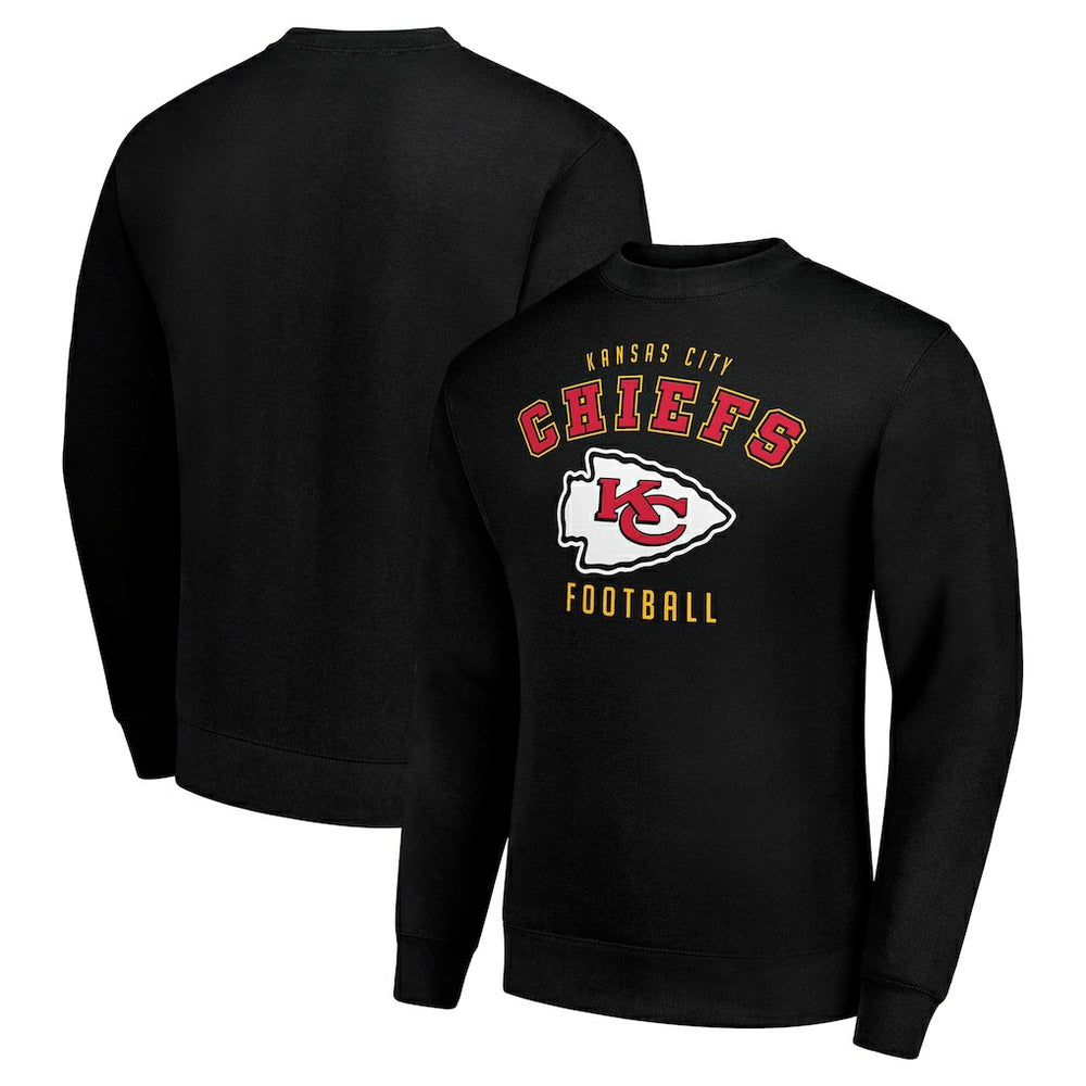 Kansas City Chiefs Starter Team Logo Pullover Sweatshirt Black