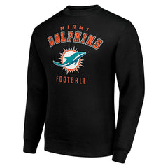 Miami Dolphins Starter Team Logo Pullover Sweatshirt Black