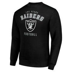Las Vegas Raiders Starter Team Logo Pullover Sweatshirt Black