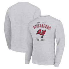 Tampa Bay Buccaneers Starter Team Logo Pullover Sweatshirt Heather Gray