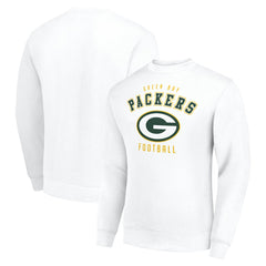 Green Bay Packers Starter Team Logo Pullover Sweatshirt White