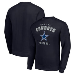 Dallas Cowboys Starter Team Logo Pullover Sweatshirt Navy