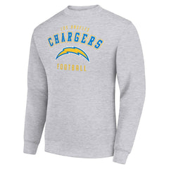 Los Angeles Chargers Starter Team Logo Pullover Sweatshirt Heather Gray