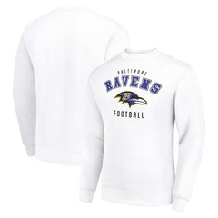 Baltimore Ravens Starter Team Logo Pullover Sweatshirt White
