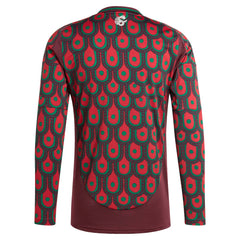 Mexico National Team 2024 Home Replica Long Sleeve Jersey Burgundy - Adidas sale