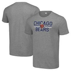 Chicago Bears Starter Team Mesh Print Graphic T-Shirt Heather Gray