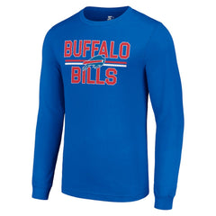 Buffalo Bills Starter Team Mesh Print Graphic Long Sleeve T-Shirt Royal