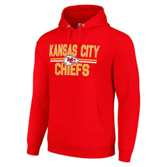 Kansas City Chiefs Starter Unisex Team Mesh Print Graphic Tri-Blend Pullover Hoodie Red