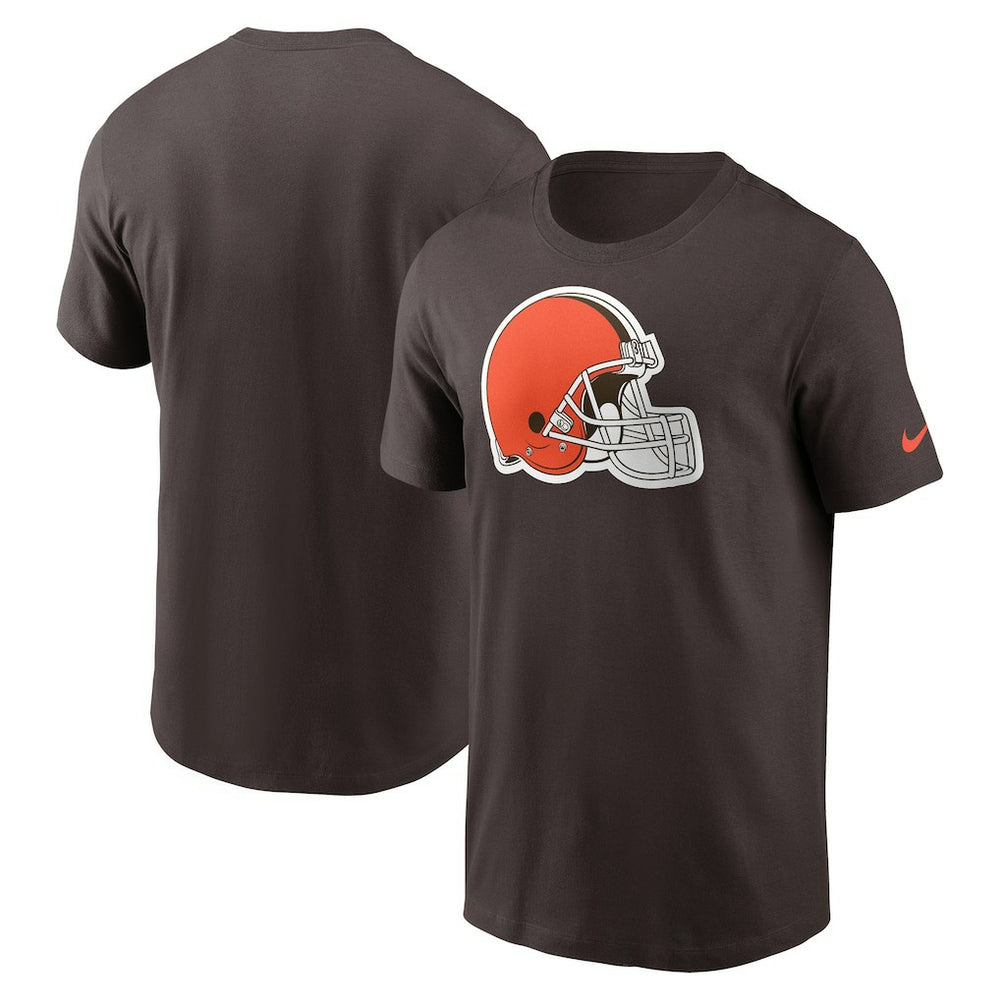 Nike Cleveland Browns Logo Essential T-Shirt Brown