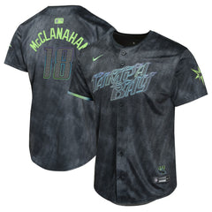 Shane McClanahan Tampa Bay Rays Nike Youth 2024 City Connect Limited Player Jersey - Charcoal - Nike Sale