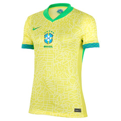 Brazil National Team Women's 2024 Home Stadium Replica Jersey – Yellow - Nike cheap