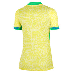Brazil National Team Women's 2024 Home Stadium Replica Jersey – Yellow - Nike cheap