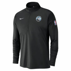Minnesota Timberwolves 2024/25 City Edition Authentic Coaches Performance Half-Zip Top Black | Nike US