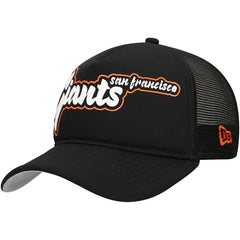 San Francisco Giants New Era Retro Bold A-Frame Trucker 9FORTY Adjustable Hat - Black - New Era Online