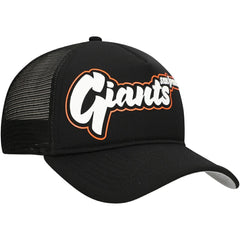 San Francisco Giants New Era Retro Bold A-Frame Trucker 9FORTY Adjustable Hat - Black - New Era Online