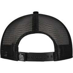 St. Louis Cardinals New Era Retro Bold A-Frame Trucker 9FORTY Adjustable Hat - Black - New Era Discount