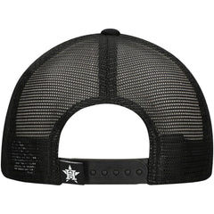 Houston Astros New Era Retro Bold A-Frame Trucker 9FORTY Adjustable Hat - Black - New Era Discount