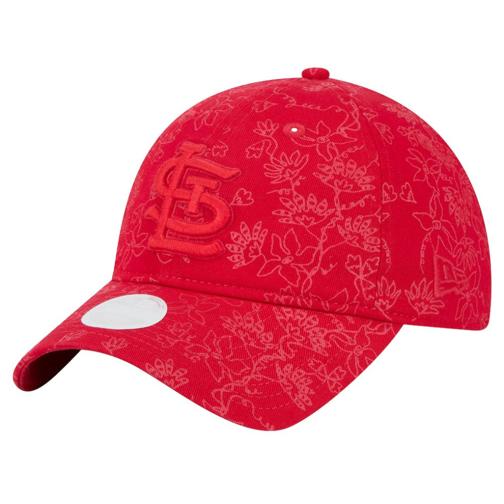 St. Louis Cardinals New Era Women's Tonal Floral 9TWENTY Adjustable Hat - Red - New Era Lifestyle