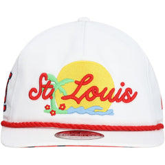 St. Louis Cardinals New Era Paradise Golfer Adjustable Hat - White - New Era Discount