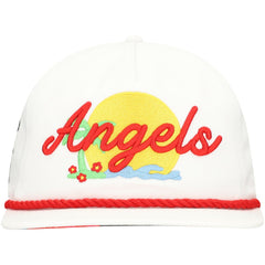 Los Angeles Angels New Era Paradise Golfer Adjustable Hat - White - New Era Sale