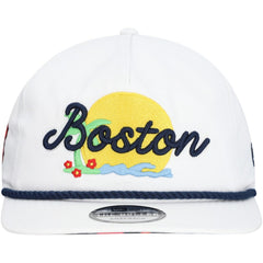 Boston Red Sox New Era Paradise Golfer Adjustable Hat - White - New Era Lifestyle