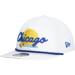 Chicago Cubs New Era Paradise Golfer Adjustable Hat - White - New Era on Sale