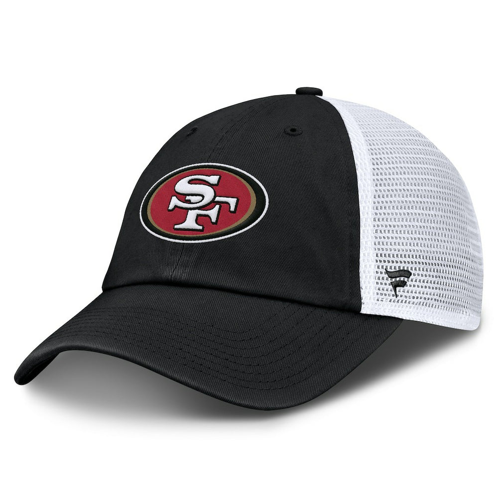 Fanatics San Francisco 49ers Trucker Adjustable Hat Black/White
