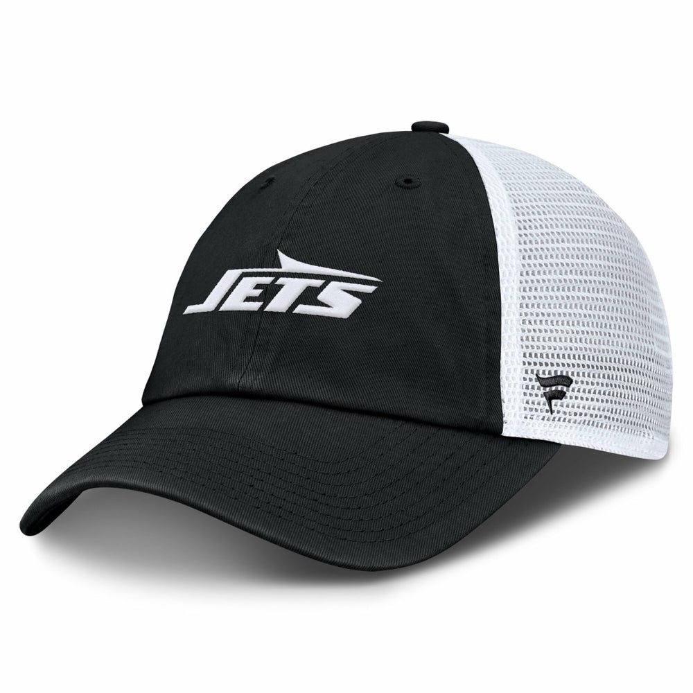 Fanatics New York Jets Trucker Adjustable Hat Black/White