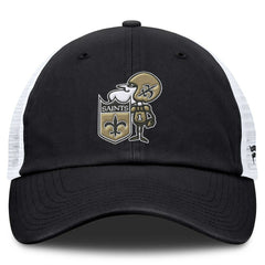 Fanatics New Orleans Saints Basic Vintage Trucker Adjustable Hat Black