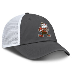 Fanatics Cleveland Browns Basic Vintage Trucker Adjustable Hat Gray/White