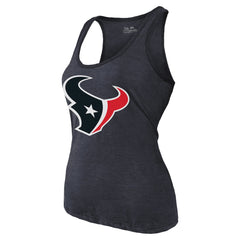 C.J. Stroud Houston Texans Majestic Threads Women's Name & Number Tri-Blend Tank Top Navy