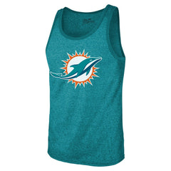 Tyreek Hill Miami Dolphins Majestic Threads Tri-Blend Player Name & Number Tank Top Aqua