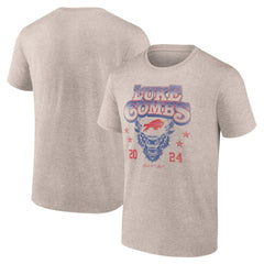 Fanatics Luke Combs x Buffalo Bills Growin' Up and Gettin' Old Tour T-Shirt Tan
