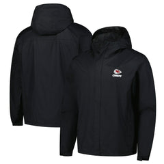 Kansas City Chiefs Dunbrooke Tropic Waterproof Packable Full-Zip Hoodie Jacket Black