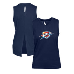 Oklahoma City Thunder Levelwear Women's Paisley Core V-Neck Tank Top Navy