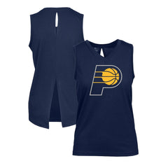 Indiana Pacers Levelwear Women's Paisley Core V-Neck Tank Top Navy