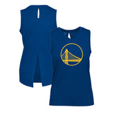 Golden State Warriors Levelwear Women's Paisley Core V-Neck Tank Top Royal