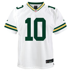 Nike Jordan Love Green Bay Packers Youth Game Jersey White