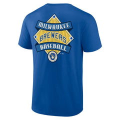 Milwaukee Brewers Cooperstown Collection Field Play T-Shirt - Royal - MLB Lifestyle